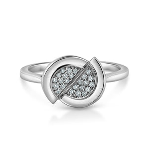 Evara Platinum Diamond Ring for Women JL PT 1352