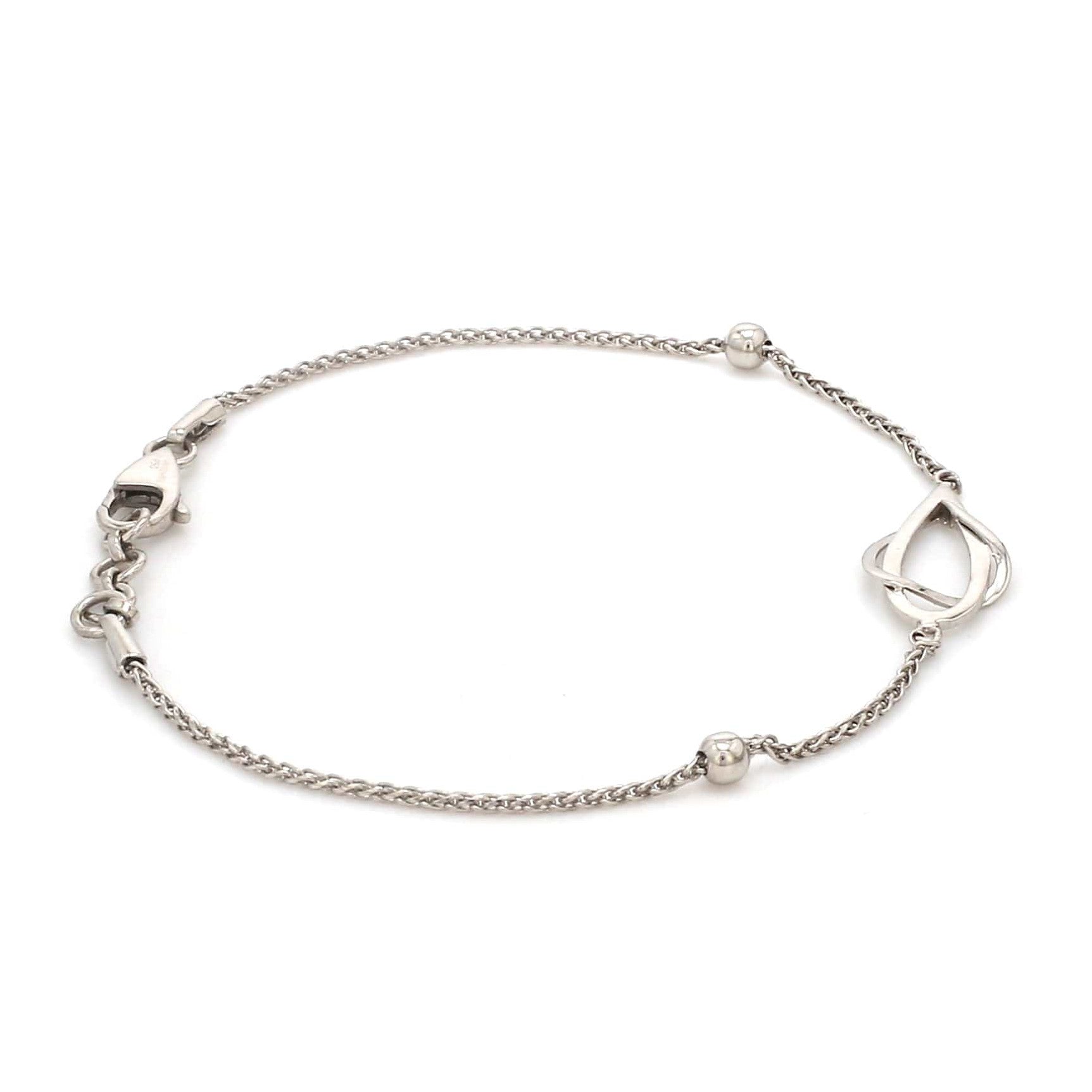Evara Platinum Light Weight Bracelet for Women JL PTB 830-PT