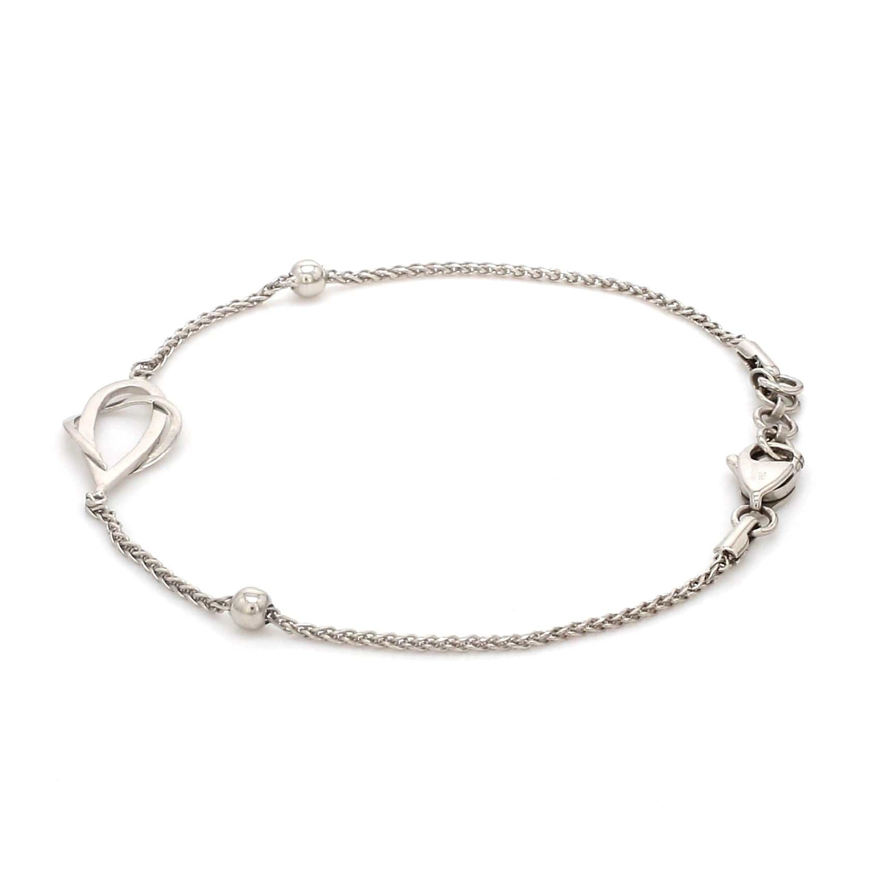 Evara Platinum Light Weight Bracelet for Women JL PTB 830-PT