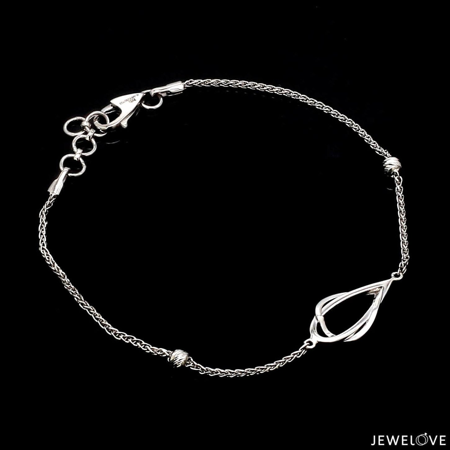 Evara Platinum Light Weight Bracelet for Women JL PTB 830-PT