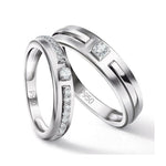 Load image into Gallery viewer, Harmony Platinum Couple Rings with Diamonds JL PT 530
