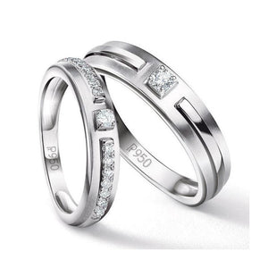 Harmony Platinum Couple Rings with Diamonds JL PT 530