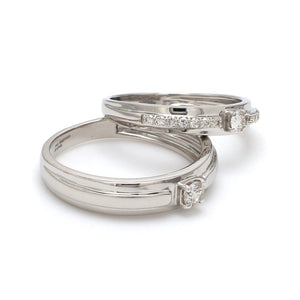 Harmony Platinum Couple Rings with Diamonds JL PT 530