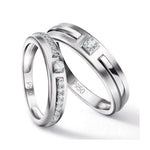 Load image into Gallery viewer, Harmony Platinum Couple Rings with Diamonds JL PT 530
