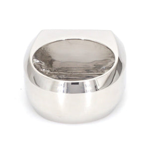 Heavy Platinum Flat Top Ring for Men JL PT 1210