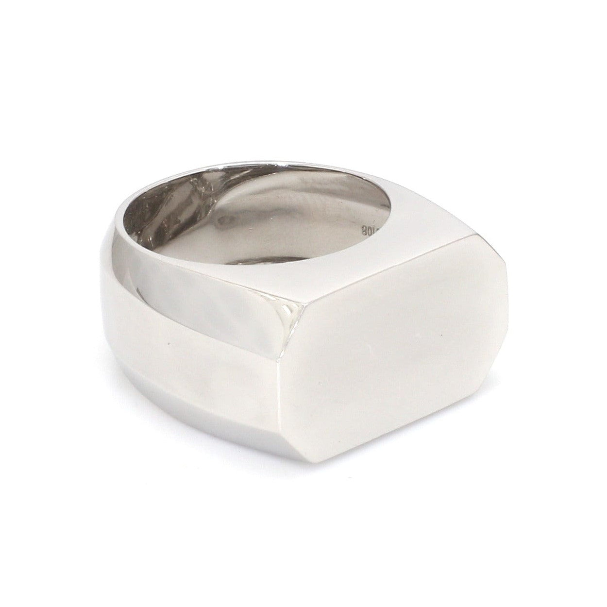 Heavy Platinum Flat Top Ring for Men JL PT 1210