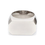 Load image into Gallery viewer, Heavy Platinum Flat Top Ring for Men JL PT 1210
