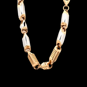 Heavy Platinum & Rose Gold Chain for Men JL PT CH 1002