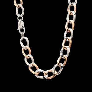 Heavy Platinum & Rose Gold Chain for Men JL PT CH 1003