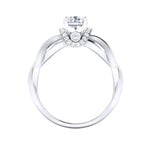 Load image into Gallery viewer, High Design Solitaire Engagement Ring with a Twist JL PT 515
