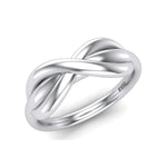 Load image into Gallery viewer, Infinity Plain Platinum Ring for Men JL PT 459
