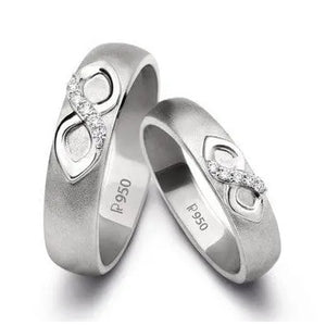 Infinity Platinum Love Bands with Diamonds JL PT 212