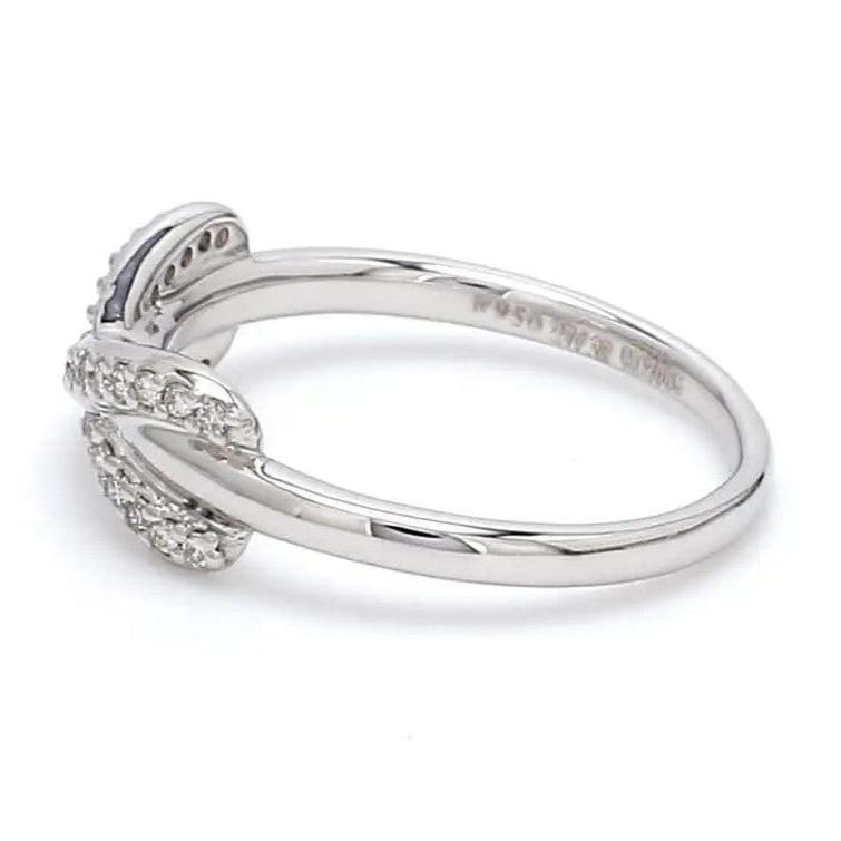 Infinity Platinum Ring with Diamonds for Women JL PT 460