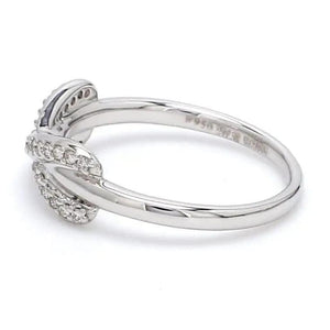 Infinity Platinum Ring with Diamonds for Women JL PT 460