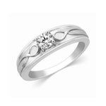 Load image into Gallery viewer, 1-Carat Lab Grown Solitaire Infinity Ring for Men in Platinum JL PT LG 444-B
