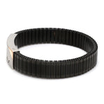 Load image into Gallery viewer, Jaguar Platinum Rose Gold Black Band Bracelet for Men - Flexible JL PTB 1208-A
