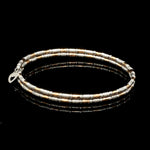 Load image into Gallery viewer, Japanese 2-row Platinum &amp; Rose Gold Bracelet for Women with Diamond Cut Balls JL PTB 1227
