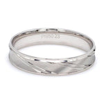 Load image into Gallery viewer, Japanese Designer Platinum Love Bands with Slanting Grooves JL PT 607
