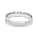 Load image into Gallery viewer, Japanese Plain Platinum Couple Rings with a Matte Finish Wave JL PT 610
