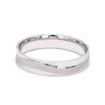 Load image into Gallery viewer, Japanese Plain Platinum Couple Rings with a Matte Finish Wave JL PT 610
