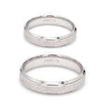 Load image into Gallery viewer, Japanese Platinum Couple Rings with Rainbow Finish JL PT 605
