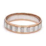 Load image into Gallery viewer, Japanese Platinum &amp; Rose Gold Couple Rings with Square Blocks JL PT 602

