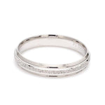 Load image into Gallery viewer, Japanese Rough Texture Platinum Love Bands JL PT 609
