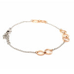 Load image into Gallery viewer, Lightweight Platinum + Rose Gold Bracelet for Women JL PTB 764
