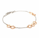 Load image into Gallery viewer, Lightweight Platinum + Rose Gold Bracelet for Women JL PTB 764

