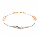 Load image into Gallery viewer, Lightweight Platinum + Rose Gold Bracelet for Women JL PTB 764
