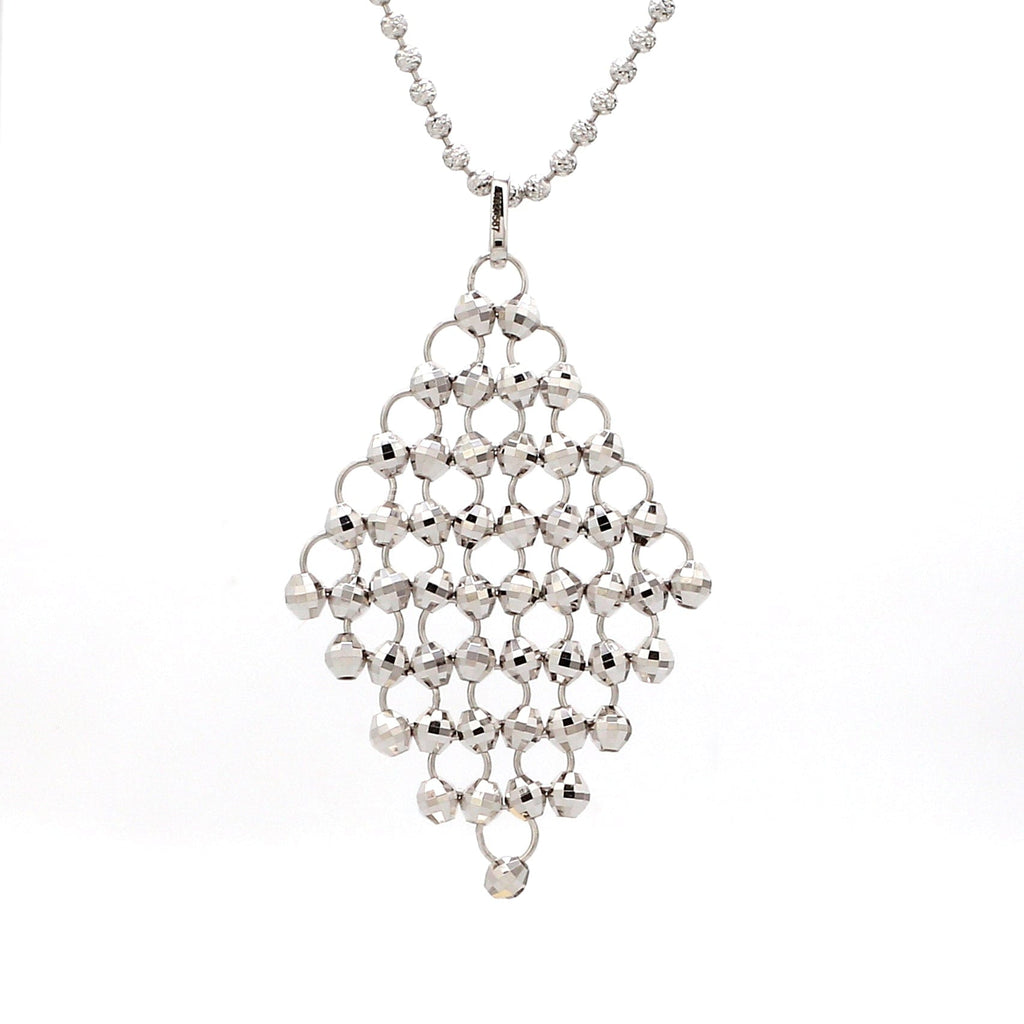 Limited Edition : Japanese Platinum Pendant with Diamond Cut Balls for Women JL PT P 181   Jewelove.US