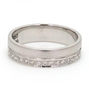 Matte Finish Platinum Love Bands JL PT 287