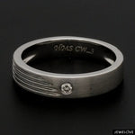 Load image into Gallery viewer, Matte Finish Platinum Love Bands with Parallel Lines JL PT 421
