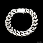 Load image into Gallery viewer, Men of Platinum | 12.25mm Double Side Heavy Bracelet for Men JL PTB 1374
