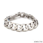 Load image into Gallery viewer, Men of Platinum | 14mm Double Side Heavy Bracelet for Men JL PTB 1379
