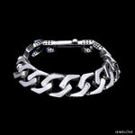 Load image into Gallery viewer, Men of Platinum | 14mm Double Side Heavy Bracelet for Men JL PTB 1379
