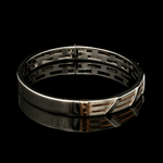Load image into Gallery viewer, Men of Platinum| 7mm Platinum &amp; Rose Gold Bracelet for Men JL PTB 1209
