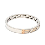 Load image into Gallery viewer, Men of Platinum| 7mm Platinum &amp; Rose Gold Bracelet for Men JL PTB 1209
