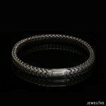Load image into Gallery viewer, Men of Platinum | Black Bracelet with Matte Finish for Men JL PTB 1320
