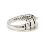 Load image into Gallery viewer, Platinum Ring with Black Enamel for Men JL PT 1310
