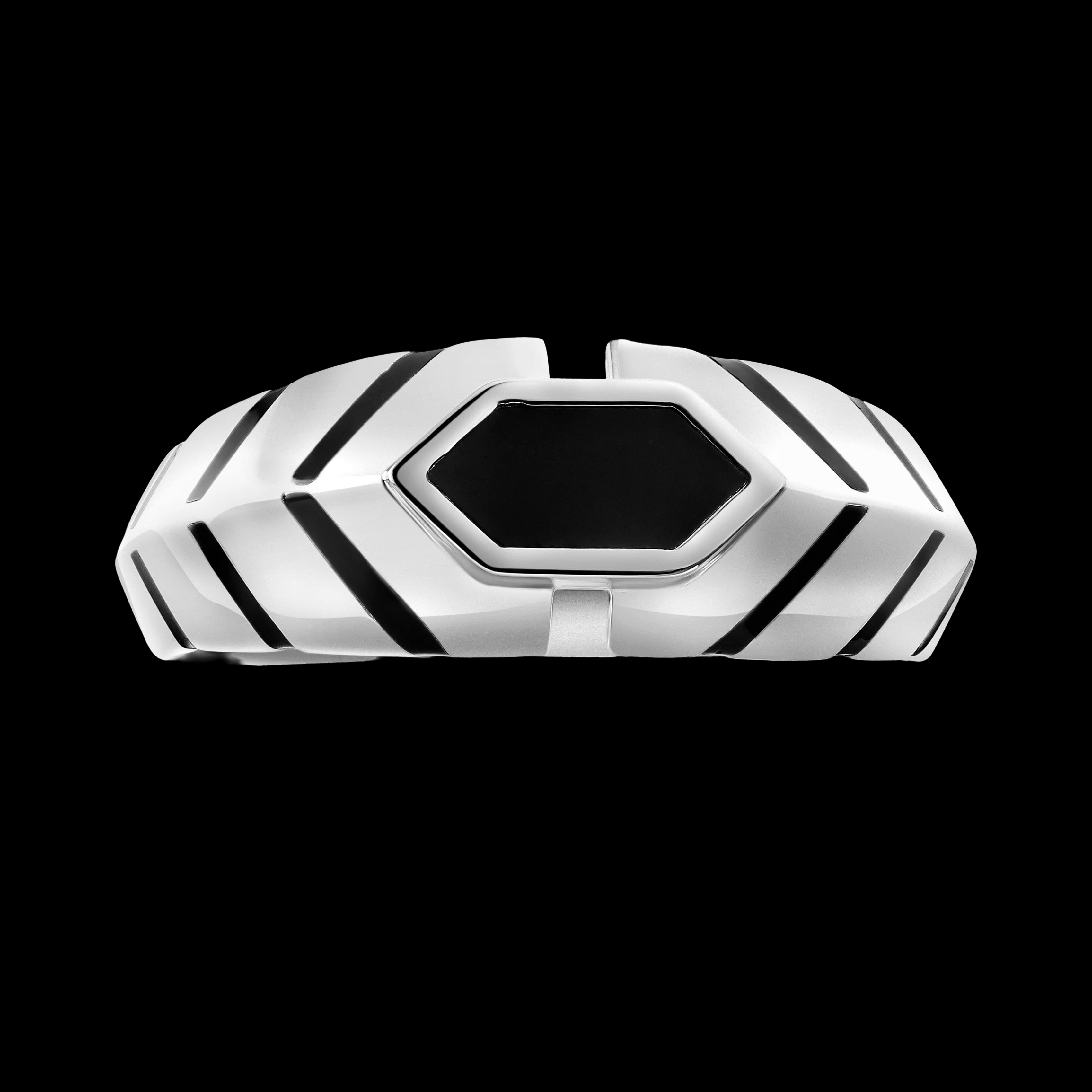 Platinum Ring with Black Enamel for Men JL PT 1310   Jewelove.US