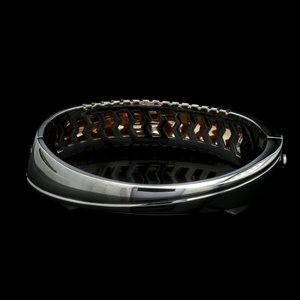 Men of Platinum | Designer Platinum Heavy Kada with Rose Gold for Men JL PTB 1193-A   Jewelove.US