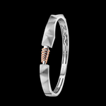 Load image into Gallery viewer, Men of Platinum | Designer Platinum Kada with Rose Gold for Men JL PTB 1191   Jewelove.US
