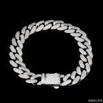 Load image into Gallery viewer, Men of Platinum | Diamond Cut Bracelet with Diamond Lock for Men JL PTB 1231
