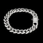 Load image into Gallery viewer, Men of Platinum | Diamond Cut Bracelet with Diamond Lock for Men JL PTB 1231
