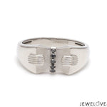 Load image into Gallery viewer, Men of Platinum | Platinum Black Diamond Ring for Men JL PT 1355-A
