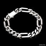 Load image into Gallery viewer, Men of Platinum | 10mm Bracelet with Brush Finish &amp; Hi-Polish for Men JL PTB 1253

