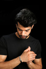 Load image into Gallery viewer, Men of Platinum | Platinum &amp; Rose Gold Bracelet for Men JL PTB 1170
