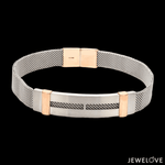 Load image into Gallery viewer, Men of Platinum| Platinum &amp; Rose Gold Bracelet for Men JL PTB 813
