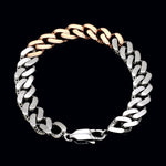 Load image into Gallery viewer, Men of Platinum | 9.5mm Rose Gold Bracelet with Brush Finish for Men JL PTB 1250
